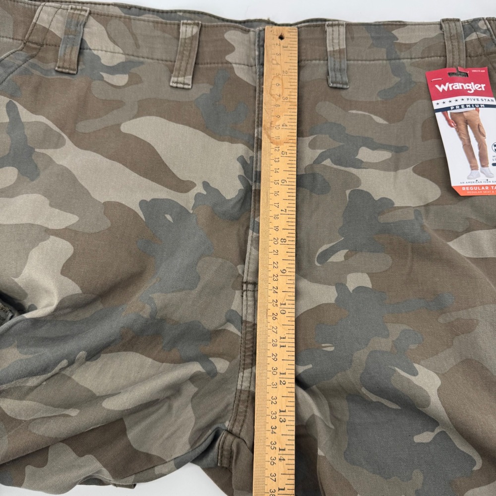 Wrangler Cargo Pants Mens 44x30 Green Camo Five Star Premium Regular Taper NWT - Picture 10 of 12